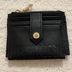 Steve Madden Slim Card Wallet, Black